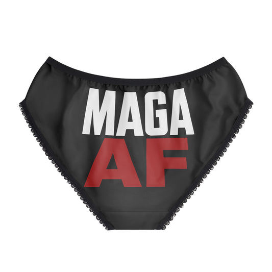 MAGA AF Women's Briefs — Political Statement All-Over Print Underwear